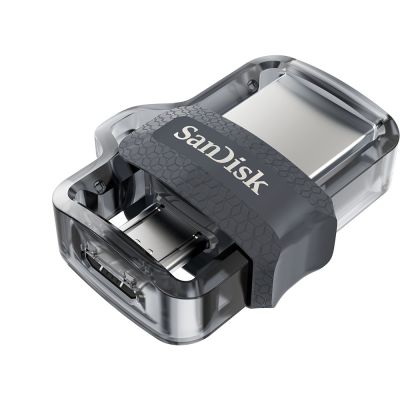 2. Pendrive SanDisk Ultra Dual Drive M3.0 SDDD3-032G-G46 (32GB; microUSB, USB 3.0; kolor szary)