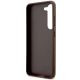 7. Etui Guess 4G Metal Gold Logo na Samsung Galaxy S23 - brązowe