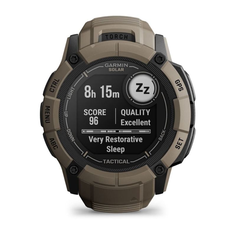 25. Garmin Instinct 2X Solar Tactical Edition 2,79 cm (1.1") MIP 50 mm Cyfrowy 176 x 176 px Ekran dotykowy Zielony GPS