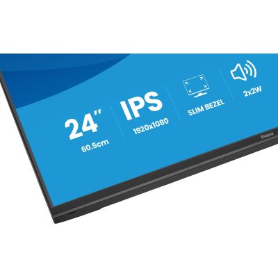 45. iiyama ProLite X2497HSU-B1 monitor komputerowy 60,5 cm (23.8") 1920 x 1080 px Full HD LED Czarny