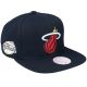 2. Czapka z daszkiem Mitchell & Ness NBA Miami Heat Top Spot Snapback Hwc Heat HHSS2976-MHEYYPPPBLCK