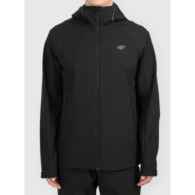 7. Kurtka typu softshell z kapturem męska 4F 4FWAW26TSOFM608-20S
