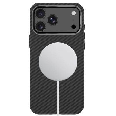 5. Etui Tech-Protect Ion Carbon MagSafe na iPhone 18 Pro Max / 17 Pro Max - czarno-srebrne