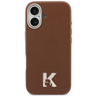 3. Etui Karl Lagerfeld Karl Head Logo MagSafe do iPhone 17 - brązowe