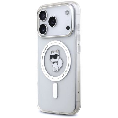 2. Etui Karl Lagerfeld IML Choupette MagSafe na iPhone 17 Pro - przezroczyste