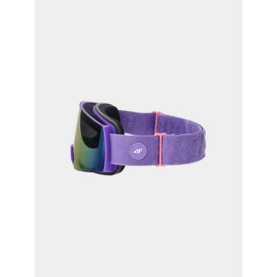 3. Gogle narciarskie z multibarwną powłoką dziewczęce 4F Junior 4FJWAW24AGOGF040-51S