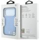 8. Etui BMW Sign Centered Deboss MagSafe na iPhone 17 Pro / 18 Pro - niebieskie