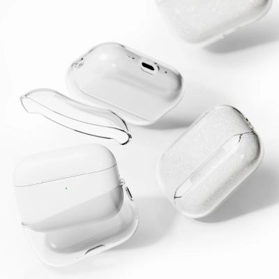 2. Etui Ringke Air na AirPods Pro 3 - przezroczysto-brokatowe