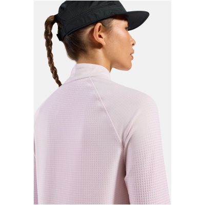 5. Bluza z półgolfem damska Odlo ZEROWEIGHT WARM Mid layer 1/2 zip różowa