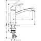 4. Bateria kuchenna HG Focus 160 kokkenarmatur. - 3/8. krom HG nr. 31806