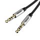 4. Baseus Yiven M30 kabel audio stereo AUX 3,5 mm męski mini jack 1m srebrno-czarny (CAM30-BS1)