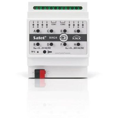 3. Satel KNX-BIN24 inteligentny dom - sterownik Montaż na szynie DIN 8 kan.