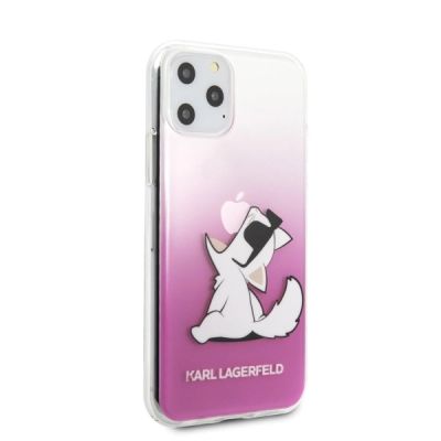 5. Etui Karl Lagerfeld Choupette Fun na iPhone 11 Pro Max - różowe