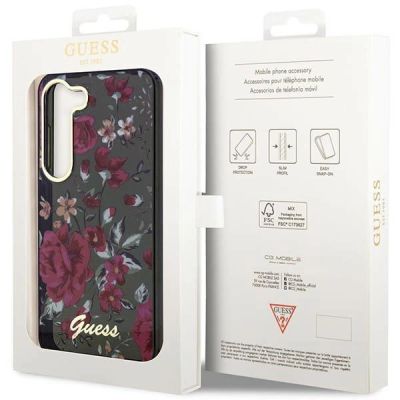 8. Etui Guess Flower Collection na Samsung Galaxy S23+ - zielone