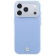 3. Etui BMW Sign Deboss Quilted Metal Logo MagSafe na iPhone 17 Pro / 18 Pro - niebieskie