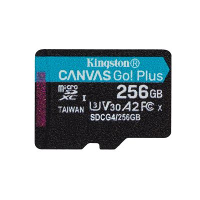 2. KINGSTON microSDXC Canvas Go Plus 256GB + Adapter