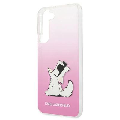 6. Etui Karl Lagerfeld Choupette Eat na Samsung Galaxy S22+ - różowe