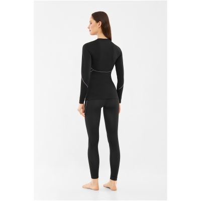 3. Bielizna damska VIKING Etna 2.0 Lady Longsleeve Bamboo czarno-fioletowa
