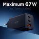 3. Ładowarka sieciowa Spigen Essential EE673EU 3-porty 2xUSB-C 1xUSB-A 67W - czarna