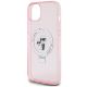 6. Etui Karl Lagerfeld Ring Stand Karl&Choupettte MagSafe do iPhone 15 Plus - różowe