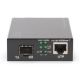 18. Konwerter mediów Gigabit PoE, RJ45 / SFP, PSE
