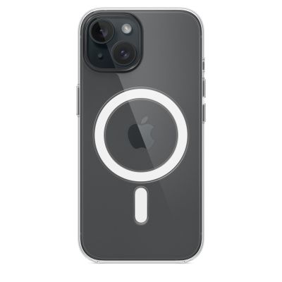 5. Apple - Obudowa tylna do telefonu komórkowego - Kompatybilna z MagSafe - Poliwęglan - Przezroczysta - do iPhone 15 (MXRK3ZM/A)