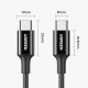 16. Ugreen kabel przewód USB Typ C (męski) na Typ C (męski) 1 m biały (US300)