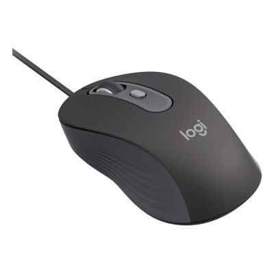 4. Logitech Signature Wired M520 for Business myszka Biuro Oburęczny USB Type-C Optyczny 4000 DPI