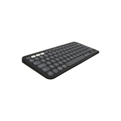 14. Logitech 920-012239 klawiatura Dołączona myszka Uniwersalne RF Wireless + Bluetooth QWERTY Amerykański międzynarodowy Grafitowy