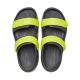4. Sandały dla dzieci Crocs Crocband Cruiser grafitowo-żółte 209423 1NJ