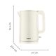 19. Tefal Thermo Protect KO140AE0 czajnik elektryczny 1,5 l 1500 W Biały
