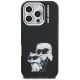 3. Etui Karl Lagerfeld IML Aquarelle Karl & Choupette & Logo na iPhone 16 Pro Max - czarne