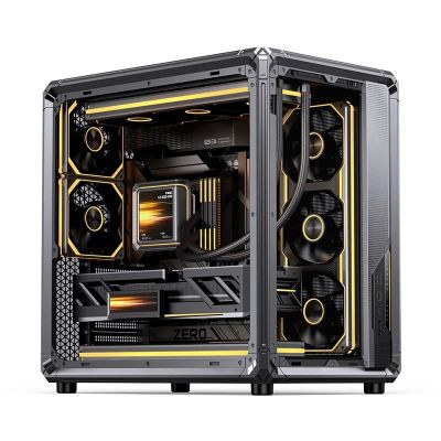 27. Jonsbo X400 PC-Gehäuse, Midi-Tower, ATX, Tempered Glass - grau