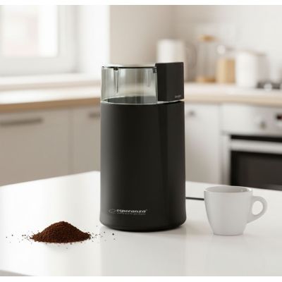 12. Młynek do kawy Esperanza Espresso EKC001K (160W; udarowy; kolor czarny)