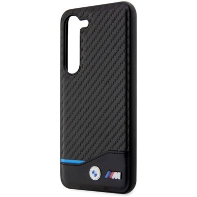 6. Etui BMW Leather Carbon na Samsung Galaxy S23+ - czarne