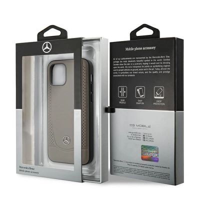 8. Etui Mercedes Urban Line na iPhone 12 mini - brązowe