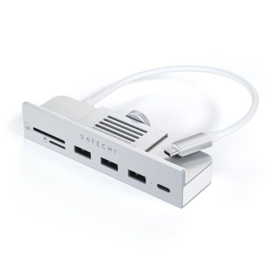 4. Satechi Aluminum USB-C Clamp Hub Pro dla Apple iMac (6 in 1)