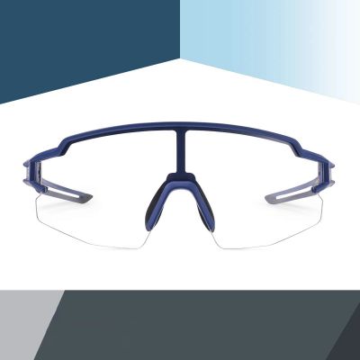 2. Okulary rowerowe Rockbros 10174 UV400 - niebieskie