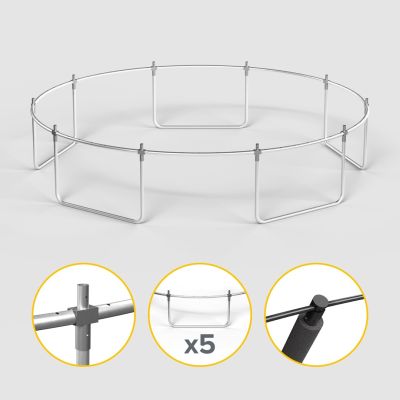 11. REBEL ACTIVE TRAMPOLINA PRO 12FT/366CM, SIATKA, DRABINKA RBA-8003