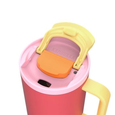 25. Kubek termiczny ze słomką Kambukka Rio Tumbler 950ml, Pink Papaya
