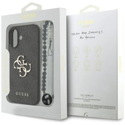 8. Etui Guess 4G Strap 4G Classic Logo na iPhone 17 - czarne