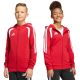 Bluza dla dzieci adidas Tiro 26 League Sweat Full Zip Hoodie czerwona KF9101