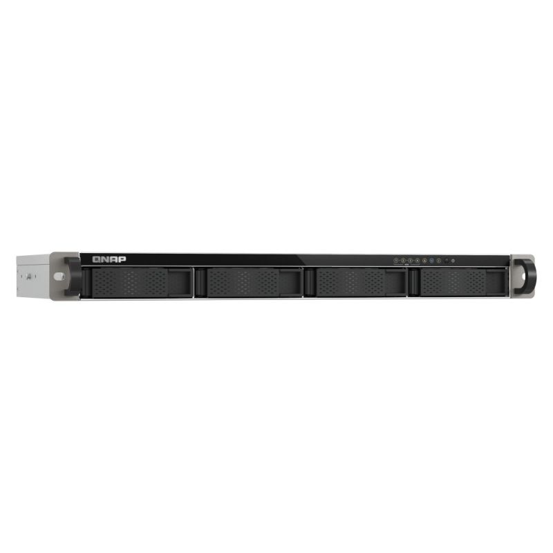6. Qnap TS-433eU, 1U RACK, 4x 2.5"/3.5" SATA, ARM Cortex-A55 2,0GHz 4C, 4GB, 2x 2.5GbE, 2x USB 3.2, adapter 60W