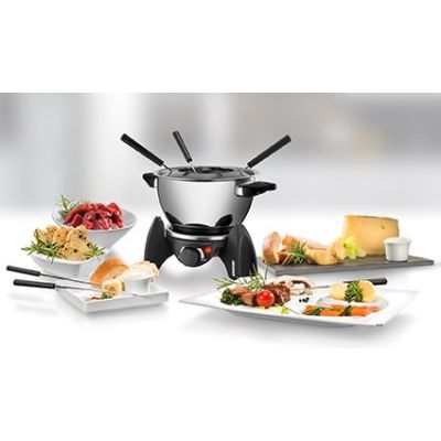 5. Elektryczne fondue Unold 0,8l 6 osób stal nierdzewna