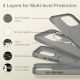 4. Etui Tech-Protect Silicone MagSafe na iPhone 16 Pro - szare