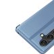 7. Clear View Case etui do Samsung Galaxy A24 4G pokrowiec z klapką niebieskie