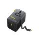 2. Adapter podróżny Baseus EnerCore CG11 70W 6w1 ze zwijanym kablem USB-C - czarny