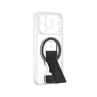 6. Etui AMAZINGTHING Titan Pro Lens Stand Set na iPhone 18 Pro z uchwytem magnetycznym i podstawką kompatybilne z MagSafe - przezroczyste