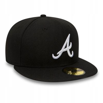 2. Czapka z daszkiem New Era 59FIFTY MLB Atlanta Braves Fullcap Czarna - 10047487