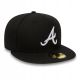 2. Czapka z daszkiem New Era 59FIFTY MLB Atlanta Braves Fullcap Czarna - 10047487